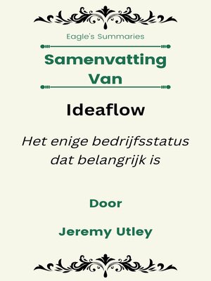 cover image of Samenvatting Van Ideaflow